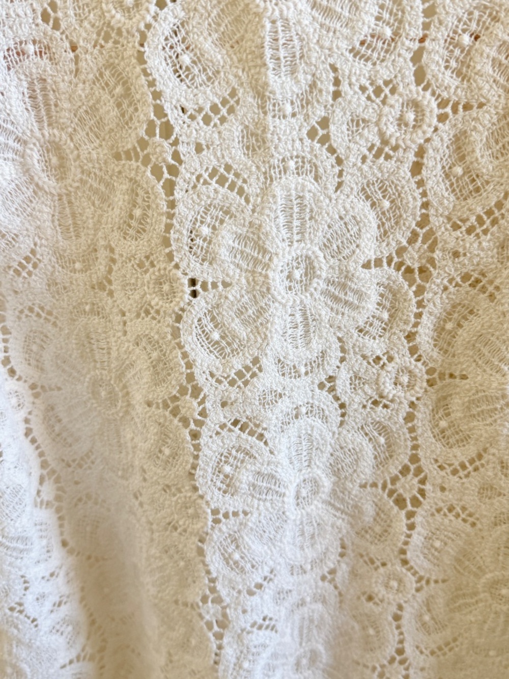 Sezane Emma Blouse Ecru Lace US Size 2EU Size 34 - Picture 4 of 7